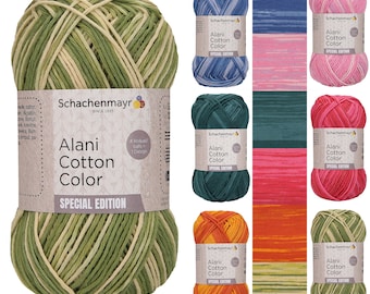 90,00EUR/kg | 50g Schachenmayr Alani Cotton Color | Baumwolle Garn Wolle Stricken Häkeln