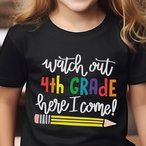 First Day of 4th grade Shirt, Back to School Shirt, 2nd Grade 3rd Grade,Preschool, Pre-k , 1st Grade