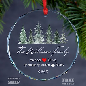 Ornament  Personalized Family Christmas Ornament | 2023 Christmas Tree Ornament | Family Keepsake Ornament | Christmas Tree Ornament
