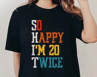Funny 40th Birthday T-Shirt, Vintage 1983 Tee