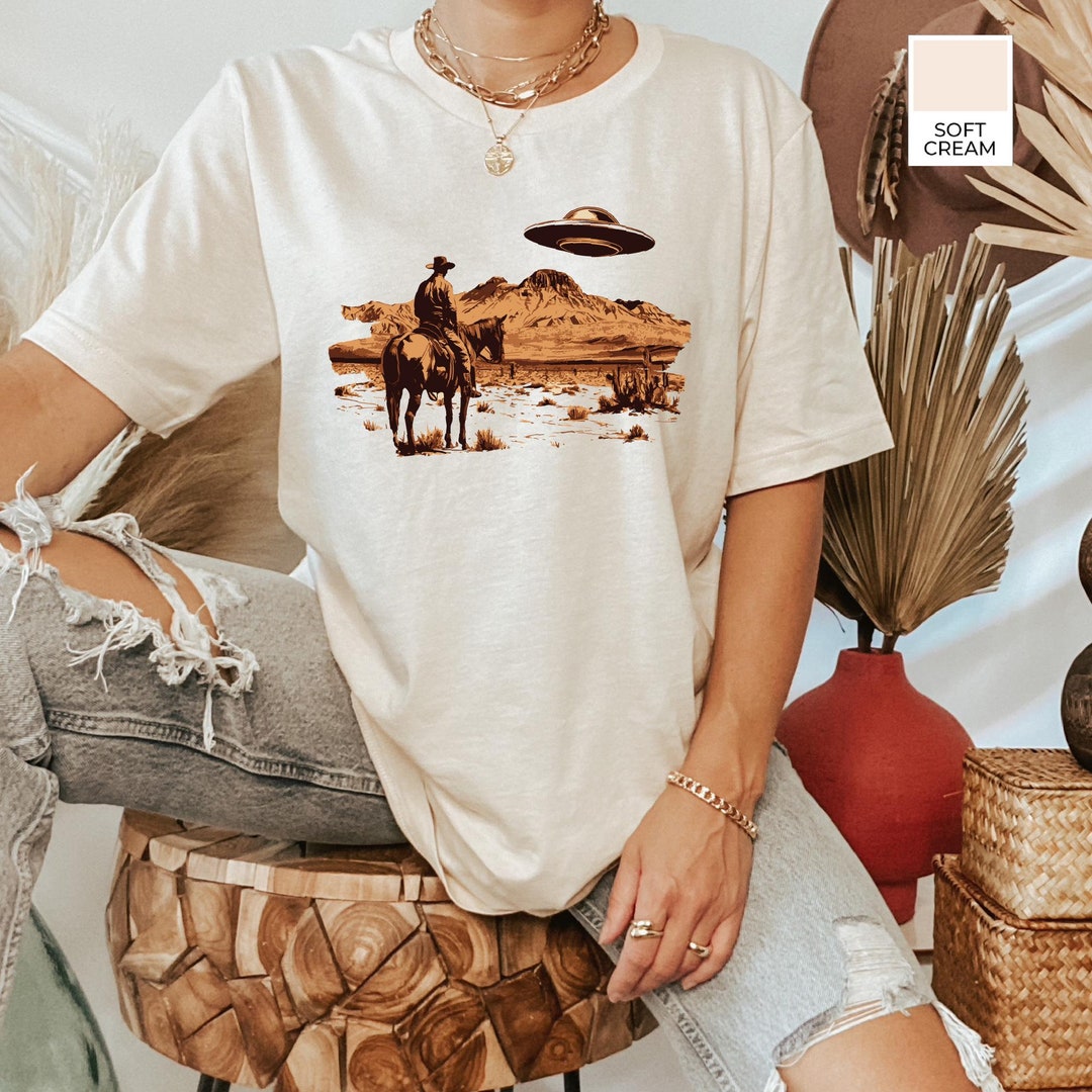 Pug Cowboy Ink Space Cowboy UFO T-Shirt main image 0