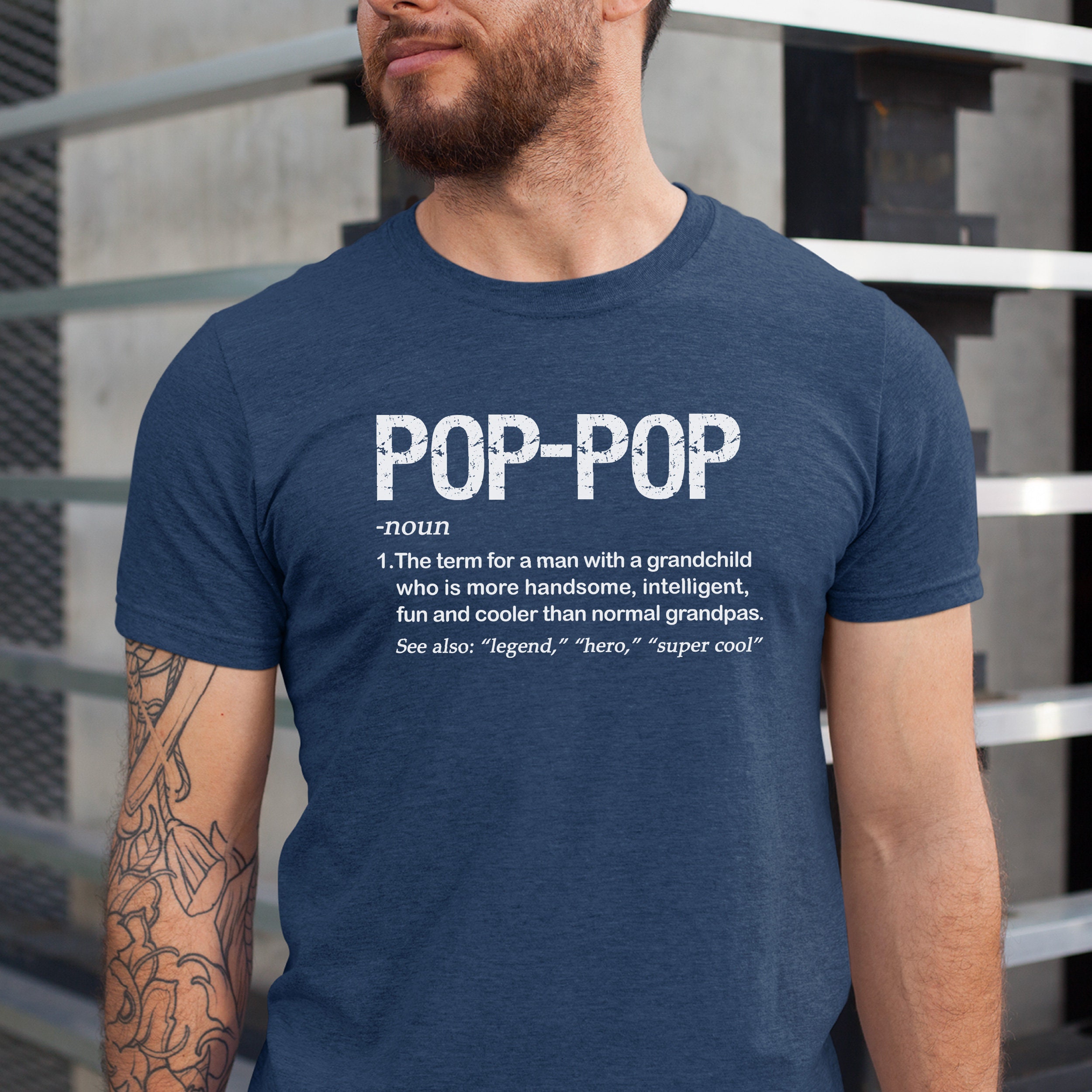 Man ポップアップ　 Man 1st Pop Tシャツ Pop Pop Definition T-shirt, Grandpa Gift - Etsy