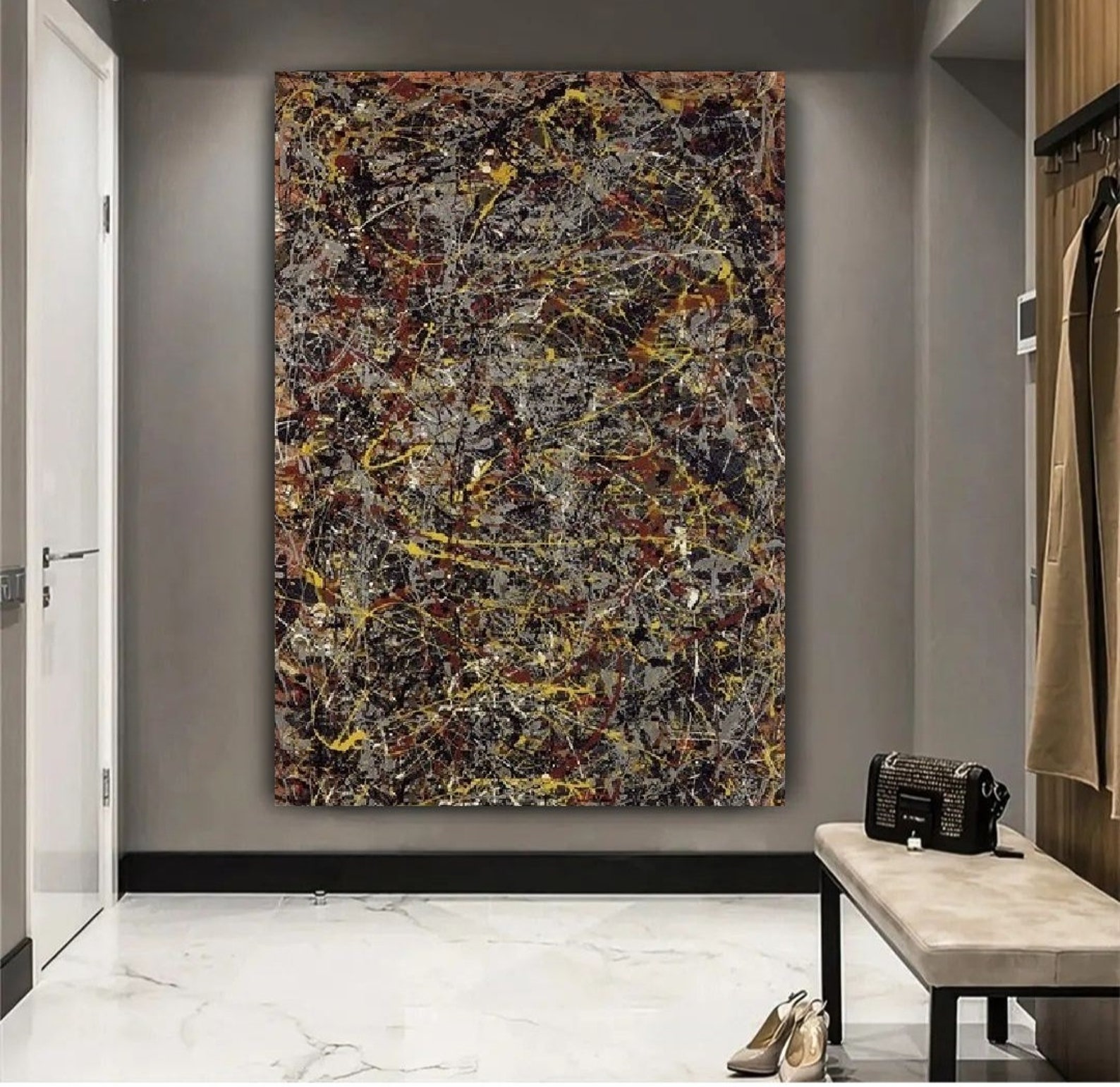 Jackson Pollock Jackson Pollock No5 Art Printpollock Etsy UK