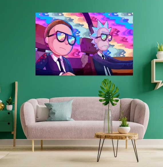 Rick & Morty Canvas Poster Wall Art Wall Decor Canvas Etsy