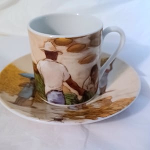 1 Expresso-kop Arte de Cafe Limited Edition Andujar Dominicaanse Republiek demitasse Juan Plutarco Andujar