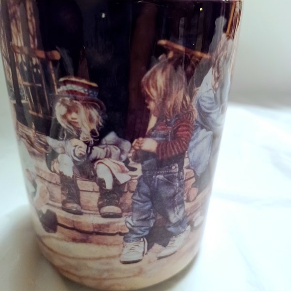 1998 Steve Hanks Vintage Coffee Mug “Big Shoes To Fill” The Hadley Collection