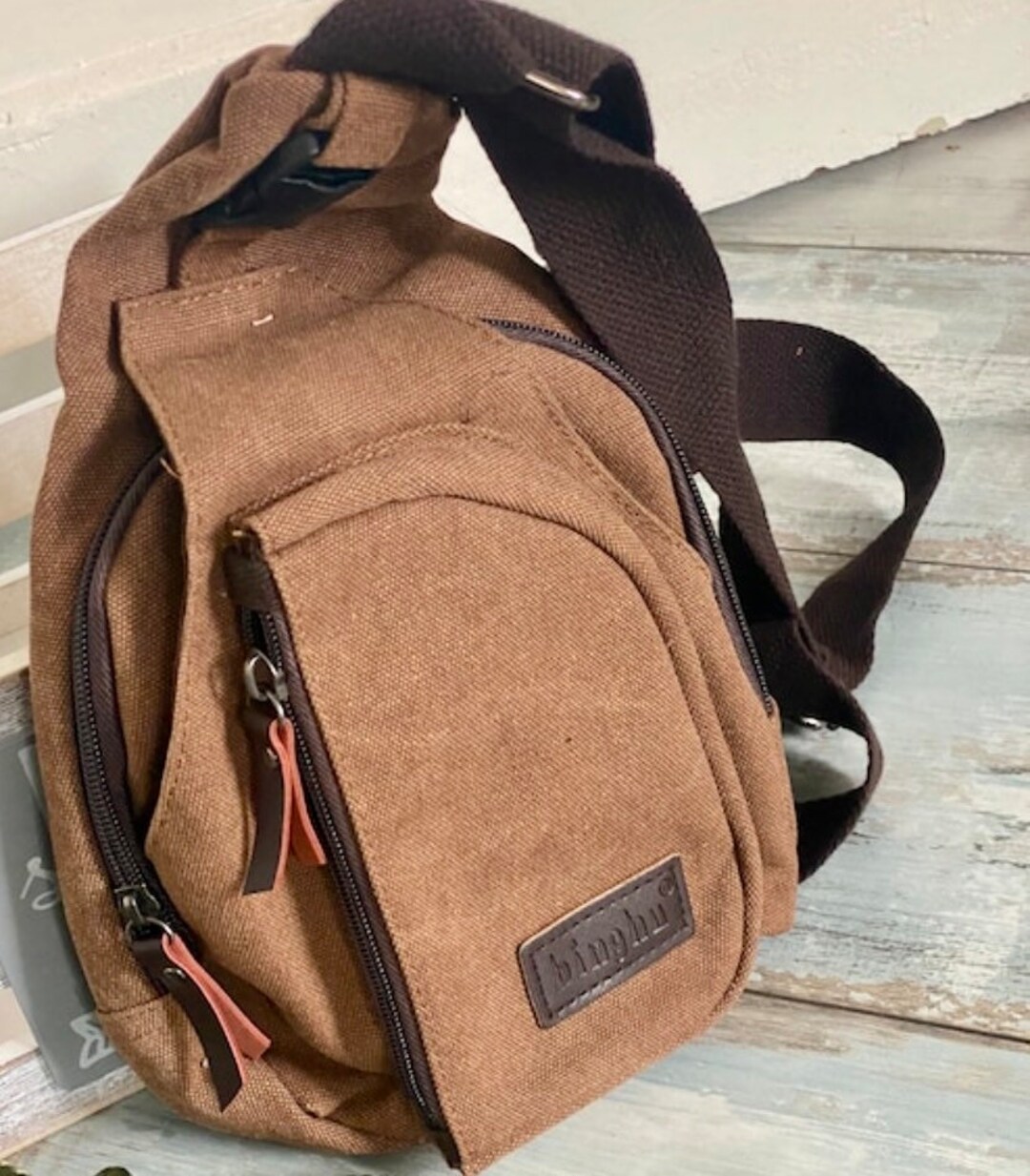 Bolso mochila bolso de pecho bandolera Gassi para amos y amantes con correa ajustable en muchos colores Etsy Espana