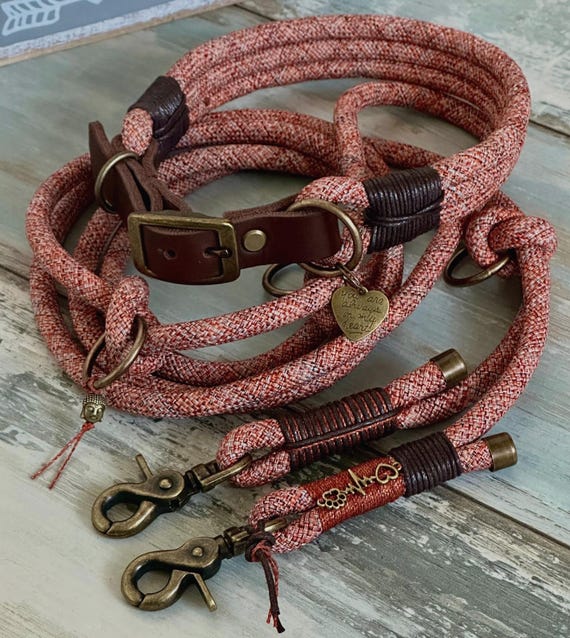 Rope collar and leash discount