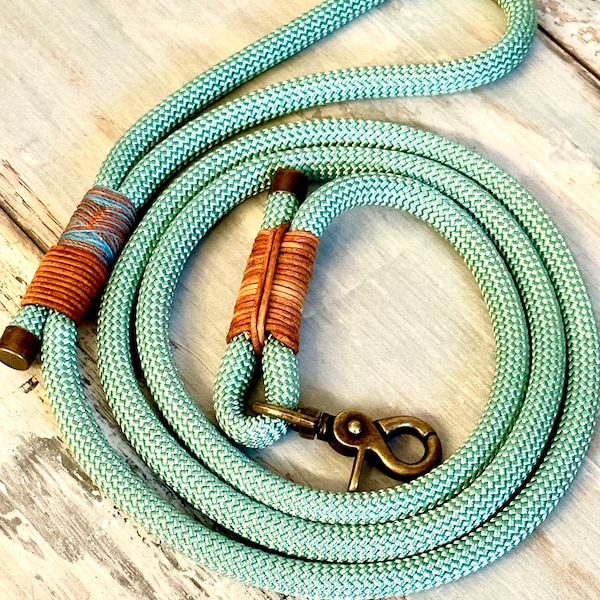 Tauleine dog leash with hand strap or adjustable