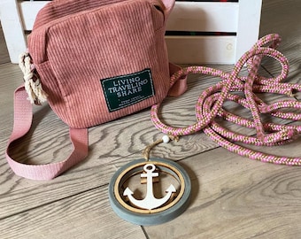 Bolso Gassi bolso para perros bolso de golosinas bolso de hombro en rosa o lila o marrón