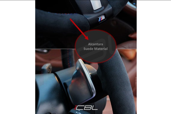 Coprivolante BMW Alcantara Nera Camoscio Cucito a mano Camoscio