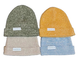 Gorro grueso de cáñamo: tejido a mano, cálido y transpirable (unisex)