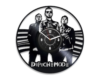 Depeche Mode Disque Vinyle Musique Horloge Rock Band Décor Art Moderne Pour Chambre Mur Électronique Musique Art Nouvelle Maison Cadeau Pour Couple Amoureux De La Musique