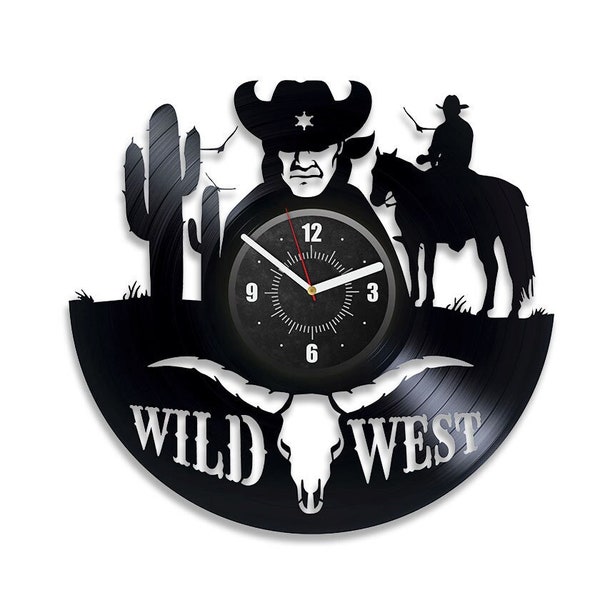 Large Western Wall Clock Etsy