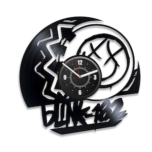 Rock Band Vinyl Record Wall Clock Punk Rock Art Unique Teenager Room Decor Rock Lover Gift Rock Music Decor Anniversary Gift For Boyfriend