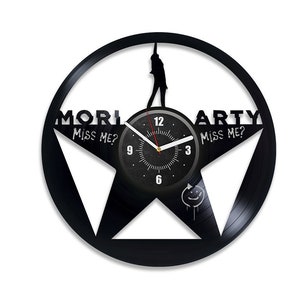 Profesor Moriarty Disco de vinilo Reloj de pared redondo Decoración detectivesca Arte único para dormitorio Sherlock Holmes Arte Primera idea de regalo para el hogar