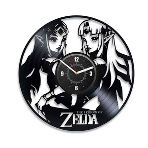 The Legend Of Zelda Vinyl Record Round Clock Gamer Girl Decor Creative Wall Art For Game Room Gamer Gifts For Boyfriend New Home Gift Ideas