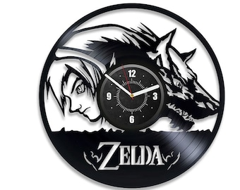 The Legend Of Zelda Vinyl Record Wall Clock Gamer Room Decor Video Game Wall Art Gamer Regalos para novio Primer regalo de casa para él