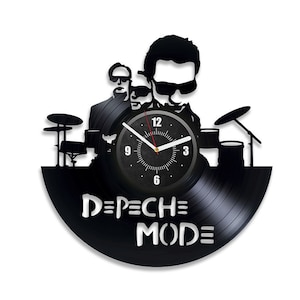 Orologio da parete con disco in vinile Depeche Mode, musica elettronica, rock band, arte, musica, decorazioni per la casa, prima casa, Natale, per la famiglia