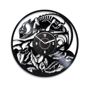 Chameleon Vinyl Record Round Wall Clock Animal Wall Decor For Nursery Chameleon Art Cute Gift For Girl First Home Gift Idea Funny Animal Art