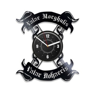 Game Of Throne Vinyl Record Wall Clock Valar Morghulis GOT Decor Wall Art For Living Room Movie Quotes Art Xmas Gift Ideas