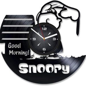 Cartoon Dog Vinyl Record Clock, Christmas Gift For Kids, Boys Playroom Decor, Nursery Decorations, Child Bedroom Wall Art, Gift For Brother