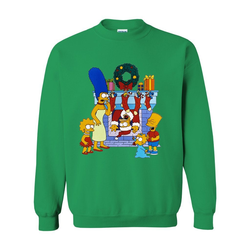 Discover Sudadera Navidad La Familia Simpsons Divertido Lindo Unisex