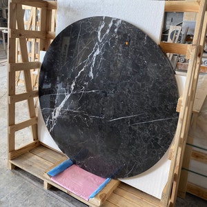 Custom Natural Marble Round Table Tops, White Round Center Table Top, Quartz Desk Table Home Decor, Marble Coffee Serving Board Tray Table