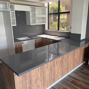 Custom Quartz Stone Kitchen Island Bar, Quartz Stone Kitchen Countertops, Custom Bathroom Sink, Personalized Bathroom Vanity, Quartz Sink