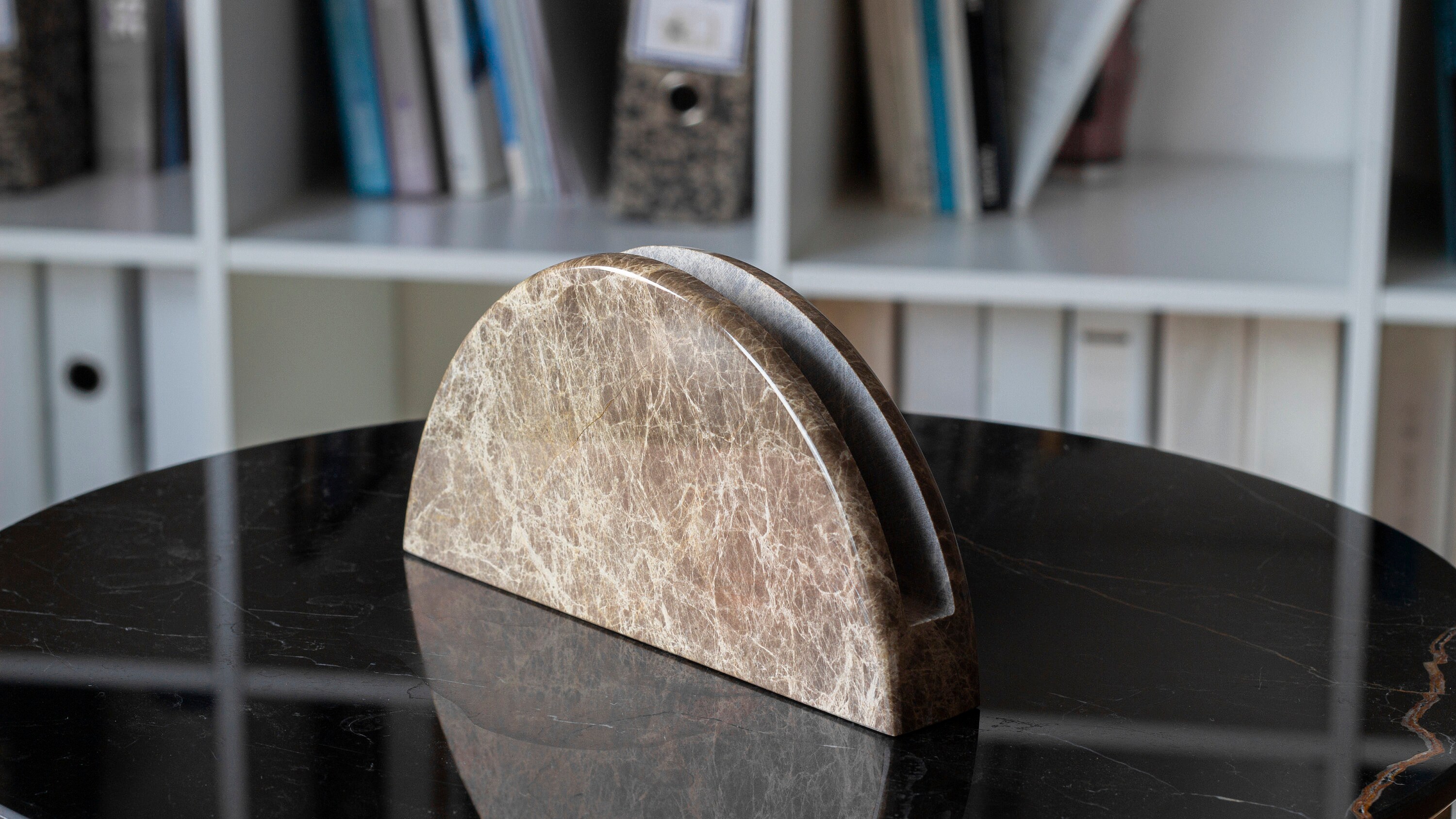 Custom Modern Napkin Holder for Table , Marble Table Stand, Cocktail