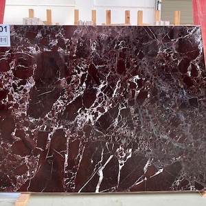 Custom Natural Marble Round Table Tops,Breccia Vino Marble Slab 3/4&quot; (2cm)Polished Stone,Round Center Table Top,Quartz Desk Table Home Decor