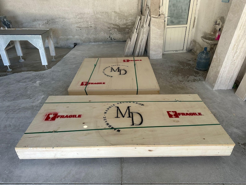Tablero de mármol personalizado: mesa de comedor o de centro redonda a medida imagen 4