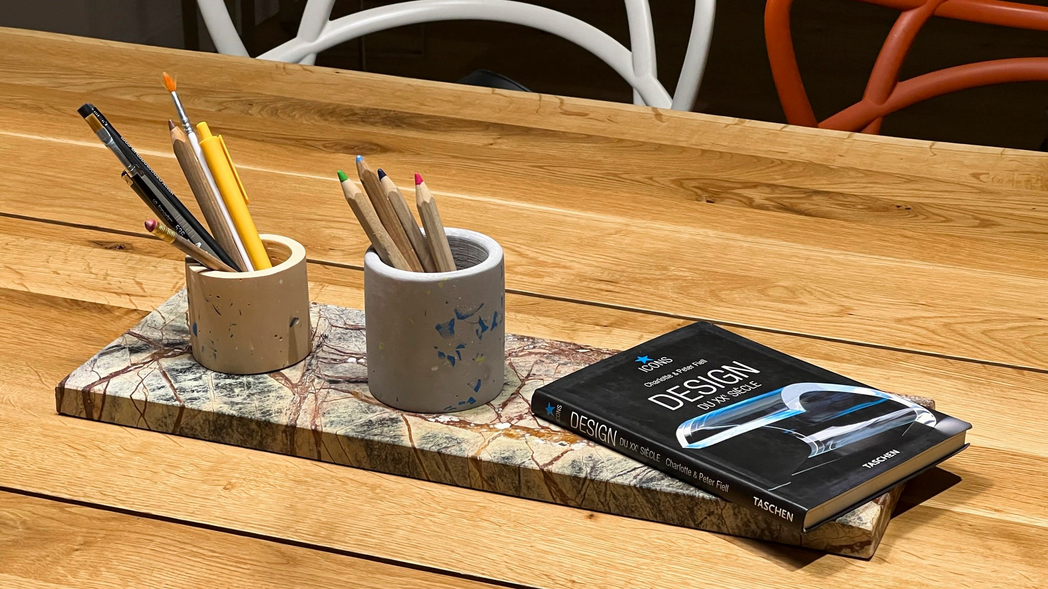 Thassos White Stone Marble Organiser, Marble Cutting Board Organizer ...