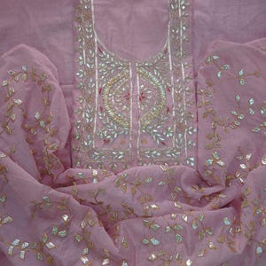 Handmade Zardozi Chanderi Salwar Kameez – Indian Wedding Suit