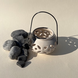 Modern small Lantern / Ceramic Lantern Candle Holder