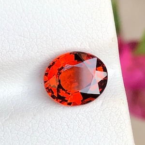 Fantastic Natural Spessartite Garnet Gemstone | Weight: 2.75 carats | Garnet Ring | Orange Garnet | Untreated Stone | Jewelry | Quality Gem