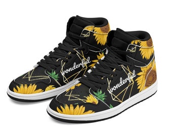 Sunflower High Top Unisex Sneakers