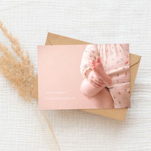 Carte bébé fille « Un merveilleux cadeau du ciel »