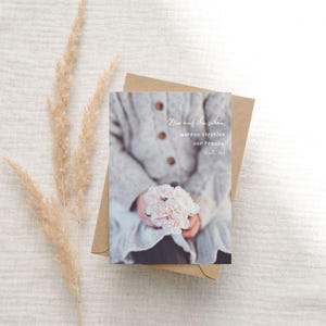 Card with Bible verse and flowers