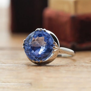 Tanzanite Ring Solitair Ring For Her Engagement Ring Vintage Ring 925 Sterling Silver Ring Personalized Gift For Her Antique cristmas gift