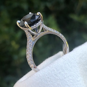 Australian Teal sapphire Ring Genuine Unique Teal sapphire Engagement Ring Vintage Ring 925 Sterling Silver Ring Personalized Gift For Her