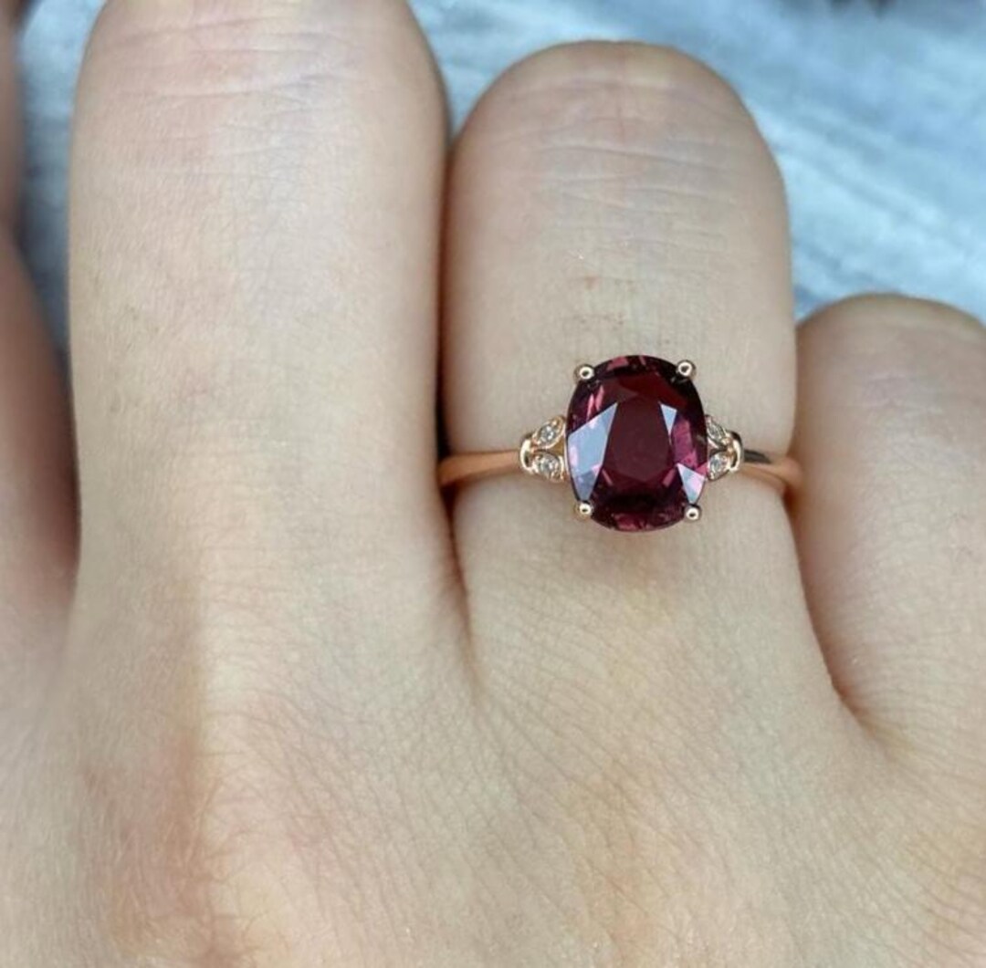 ルベライトトルマリンリング：925スターリングシルバー、ピンク