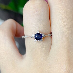 Tanzanite Ring Special gift For Love Engagement Ring Solitaire Ring 925sterling Silver Ring Bridal Wedding Ring Personalized Gift For Her