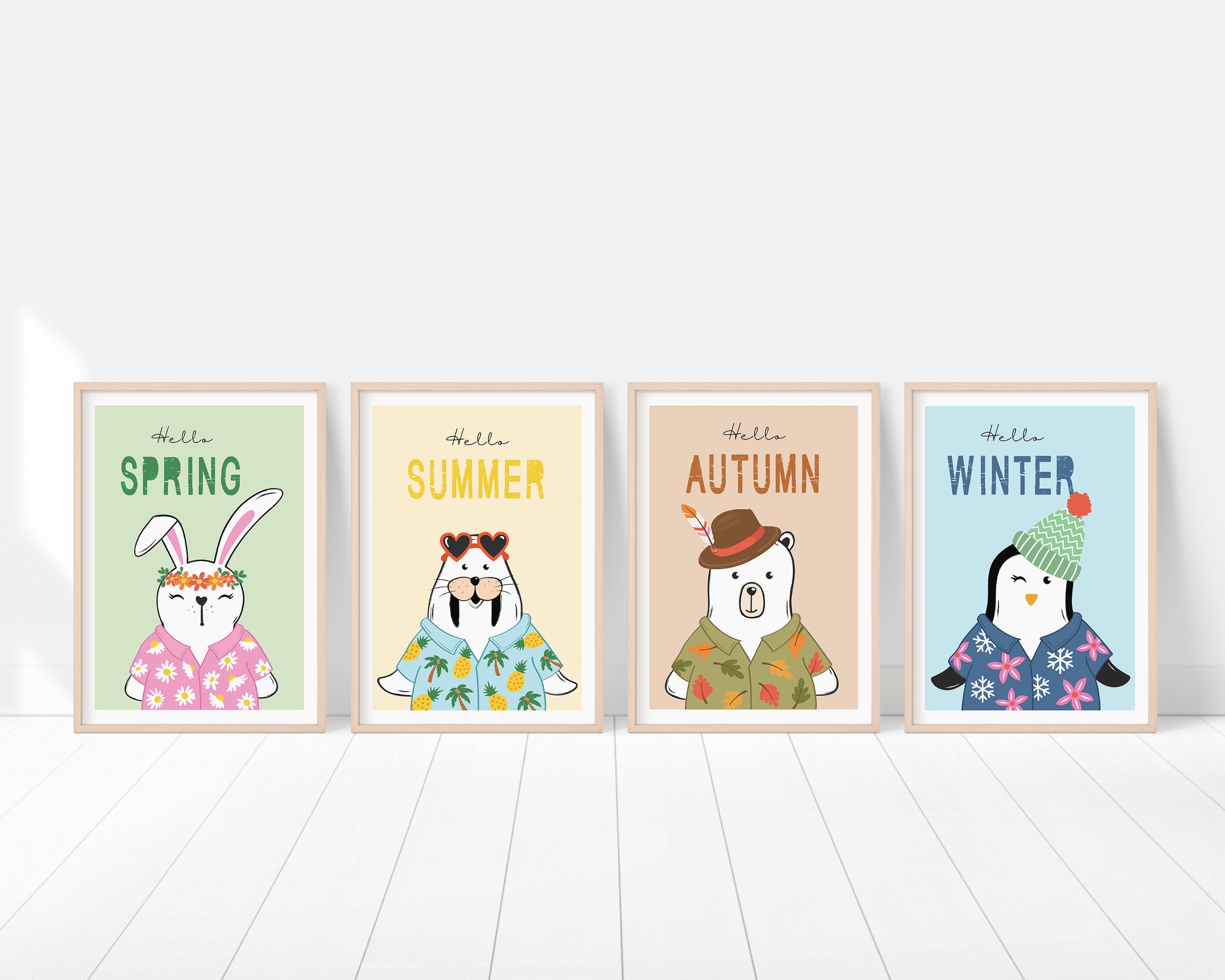 FOUR Seasons Posters Classroom Decor Spring Summer Autumn Winter ...