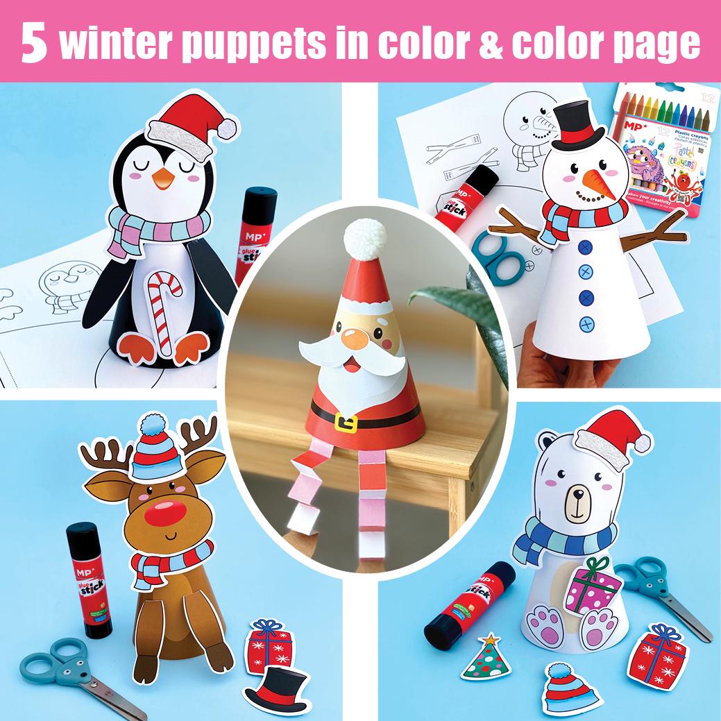 Christmas Craft Bundle Low-prep | Printable Winter Activities Kids Fine ...
