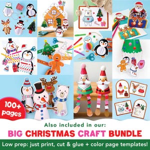 Simple Christmas Tree Craft (K–2) | Printable 3D Ornament Fine Motor Craft for Kids | Low Prep Homeschool Christmas Coloring Craft image 10
