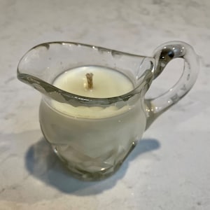 Small Vintage Glass Cut Milk/Creamer - scent Japanese Honeysuckle