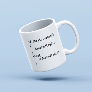 Funny Programmer Coffee Mug – Coding Gift for Him/Her (11oz)