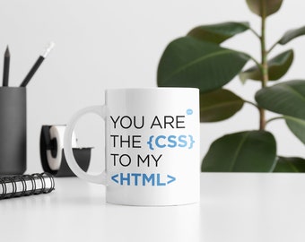 Funny Programmer Coffee Mug – CSS to My HTML, 11oz