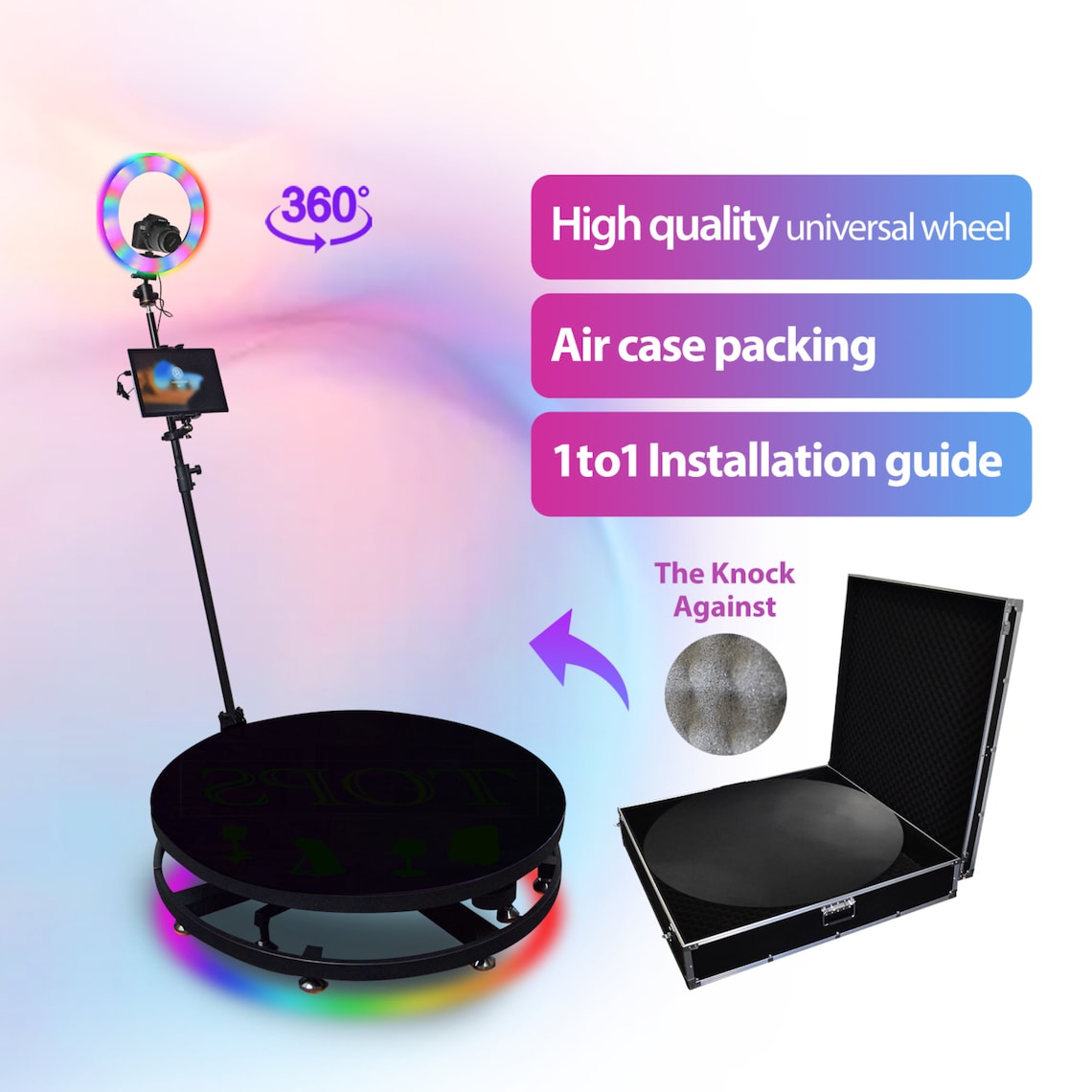 360 Photo Booth/ 360 Infinity Glass Photo Booth / Automatic - Etsy ...